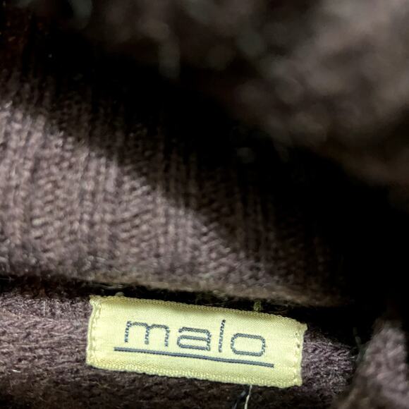 Malo Sweater 100% Cashmere V-Neck Pullover Knitted Long Sleeve Gray 2X - Picture 3 of 5